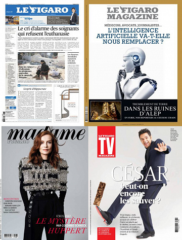 Pack Le Figaro et ses 3 suppléments - Vendredi 17 Février 2023