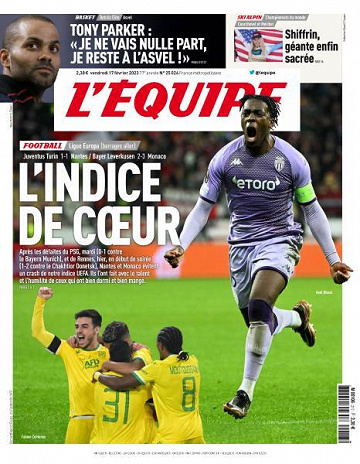 L’equipe du Vendredi 17 Février 2023