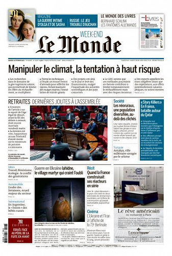 Le Monde du Samedi 18 Février 2023