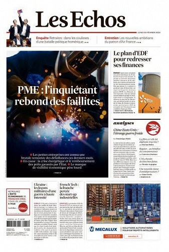 Les Echos du Lundi 20 Février 2023
