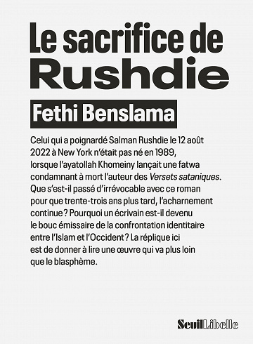 Le Sacrifice de Rushdie - Fethi Benslama (2023)