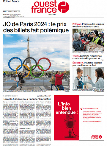 Ouest-France Edition France Du Mercredi 22 Février 2023