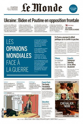 Le Monde du Jeudi 23 Février 2023