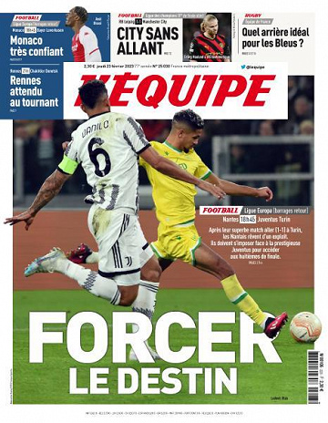 L’equipe du Jeudi 23 Février 2023