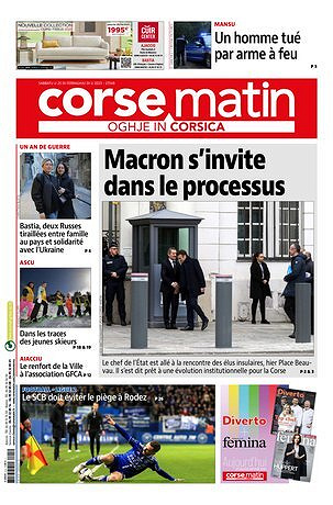 Corse Matin du Samedi 25 février 2023