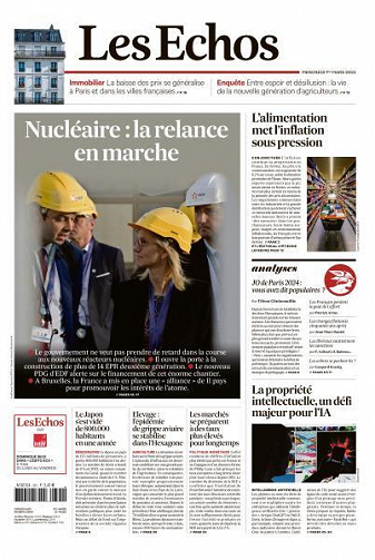 Les Echos du Mercredi 1er Mars 2023