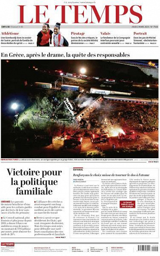 Le Temps - 2 Mars 2023