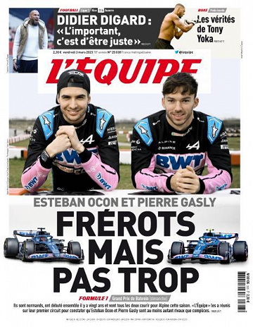 L’equipe du Vendredi 3 Mars 2023