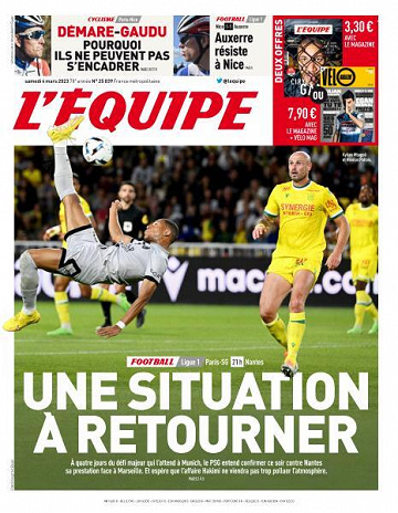 L’equipe du Samedi 4 Mars 2023