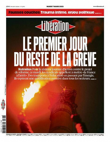 Libération du Mardi 7 Mars 2023