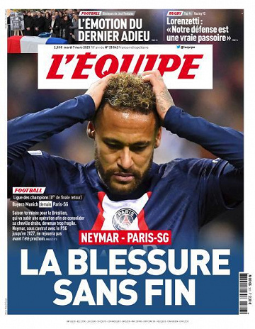 L’equipe du Mardi 7 Mars 2023