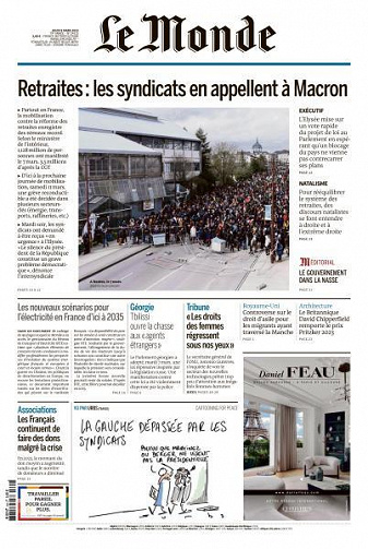 Le Monde du Jeudi 9 Mars 2023