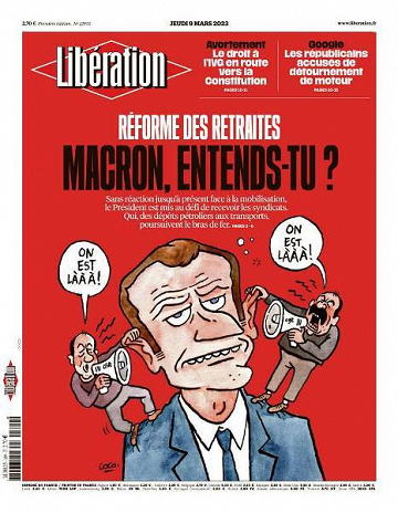 Libération du Jeudi 9 Mars 2023