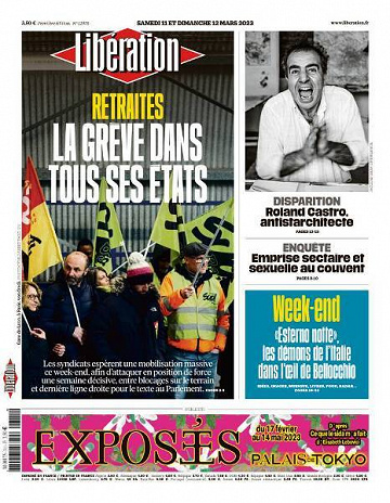 Libération du Samedi 11 et Dimanche 12 Mars 2023
