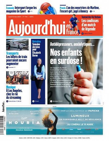 Aujourd’hui en France - 13 Mars 2023
