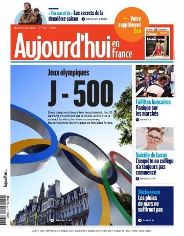 Aujourd’hui en France - 14 Mars 2023