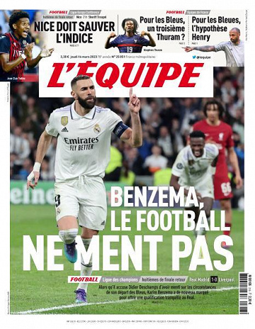L’equipe du Jeudi 16 Mars 2023