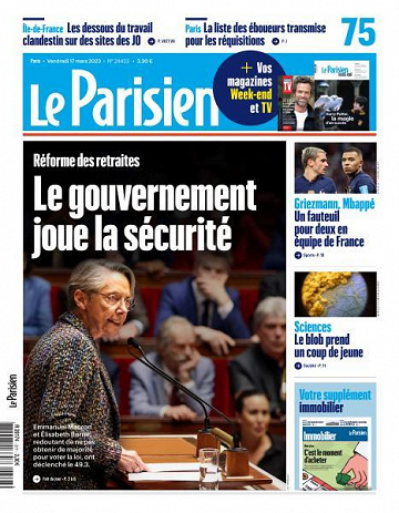 Le Parisien - 17 Mars 2023