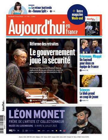 Aujourd’hui en France - 17 Mars 2023