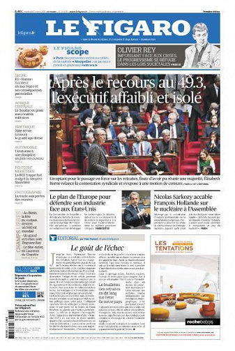 Le Figaro du Vendredi 17 Mars 2023