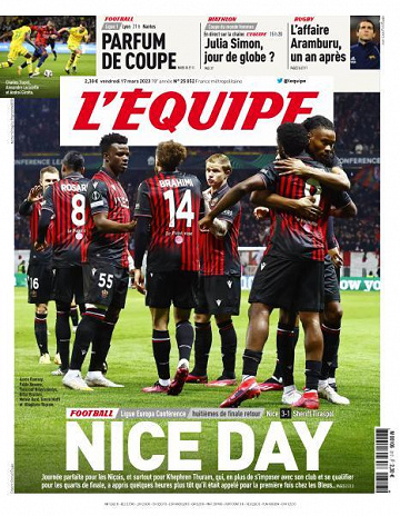 L’equipe du Vendredi 17 Mars 2023