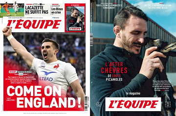 Pack L’Equipe + L’Equipe Magazine - Samedi 18 Mars 2023