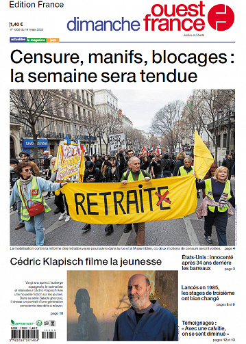Ouest-France (+ Magazine, Jeux) Du Dimanche 19 Mars 2023