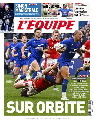 L’equipe du Dimanche 19 Mars 2023