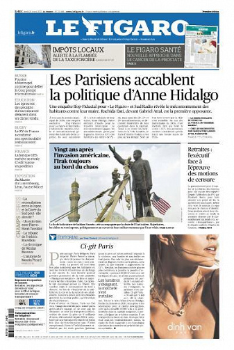 Le Figaro du Lundi 20 Mars 2023