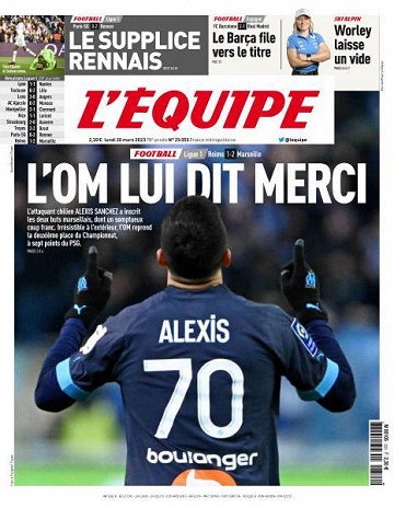 L’equipe du Lundi 20 Mars 2023