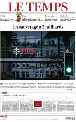 Le Temps - 20 Mars 2023