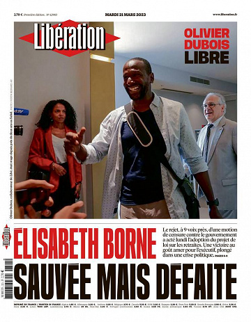 Libération du Mardi 21 Mars 2023