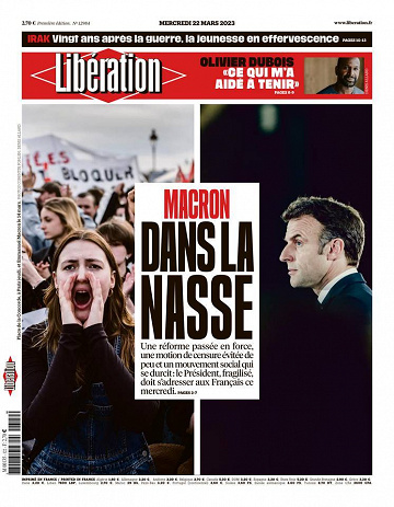 Libération du Mercredi 22 Mars 2023