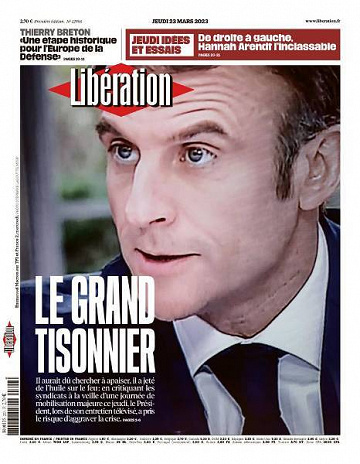 Libération du Jeudi 23 Mars 2023