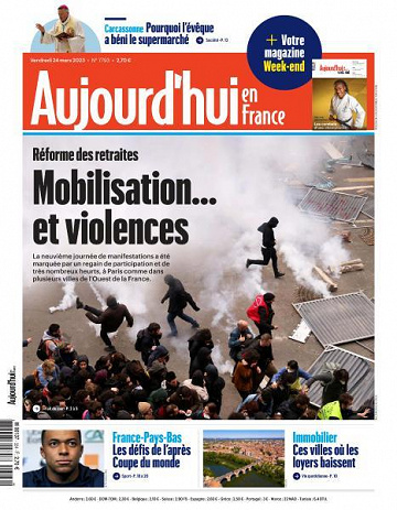 Aujourd’hui en France - 24 Mars 2023
