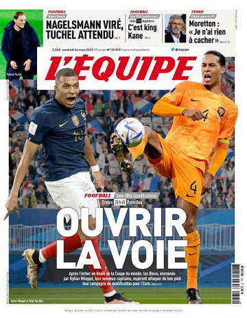 L’equipe du Vendredi 24 Mars 2023