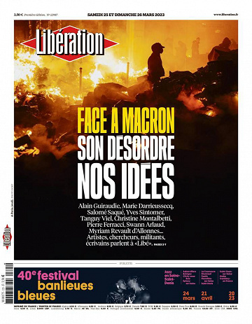 Libération du Samedi 25 et Dimanche 26 Mars 2023