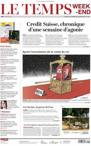 Le Temps - 25-26 Mars 2023