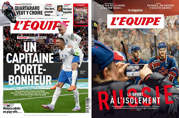 Pack L’Equipe + L’Equipe Magazine - Samedi 25 Mars 2023