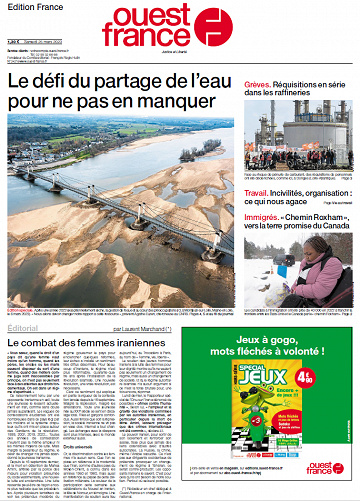 Ouest-France Edition France (+L'Édition du soir) Du Samedi 25 Mars 2023