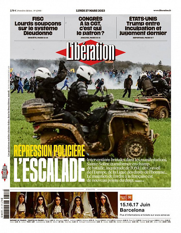 Libération du Lundi 27 Mars 2023