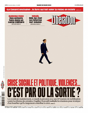 Libération du Mardi 28 Mars 2023