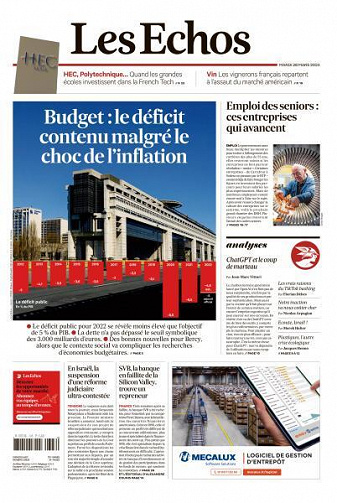Les Echos du Mardi 28 Mars 2023