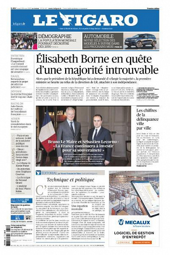 Le Figaro du Mardi 28 Mars 2023