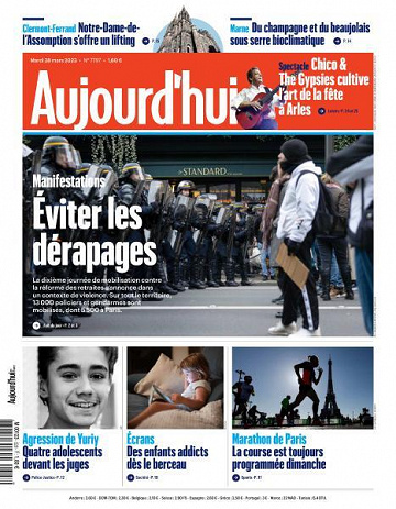 Aujourd’hui en France - 28 Mars 2023
