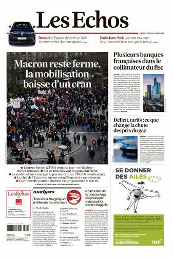 Les Echos du Mercredi 29 Mars 2023