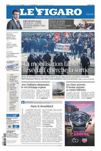 Le Figaro du Mercredi 29 Mars 2023