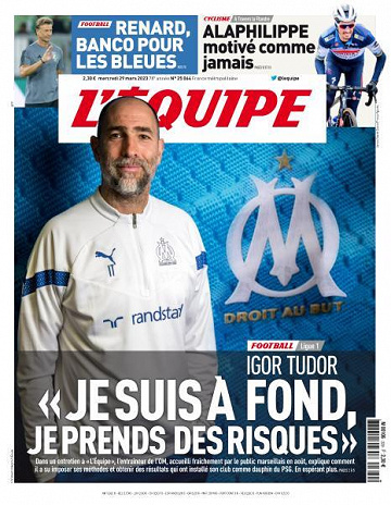 L’equipe du Mercredi 29 Mars 2023
