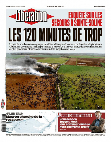 Libération du Jeudi 30 Mars 2023
