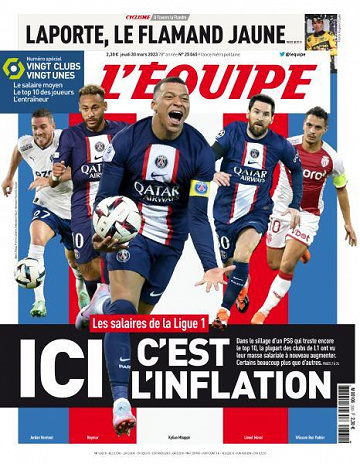 L’equipe du Jeudi 30 Mars 2023